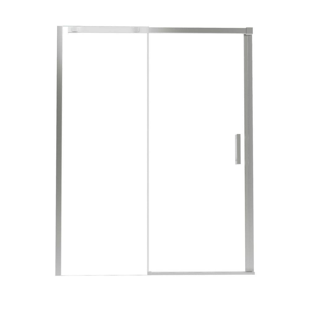 56-60 in. W x 74 in. H Sliding Framed Shower Door in Brushed Nickel with 5/16 in. (8 mm) Clear Tempered Glass price history on PriceWatchPro