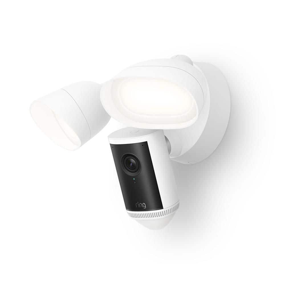 Floodlight Cam Pro Wired (2nd Gen) - Retinal 4K Security Camera, 10x Enhanced Zoom, Motion-Activated Floodlights, White