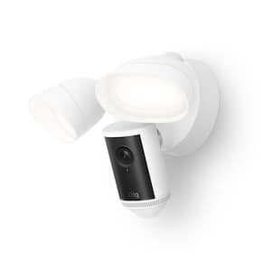 Floodlight Cam Pro Wired (2nd Gen) - Retinal 4K Security Camera, 10x Enhanced Zoom, Motion-Activated Floodlights, White