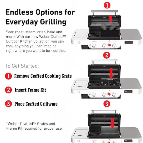 Weber Crafted Cooking Grates, for Genesis 300 series, 7mm