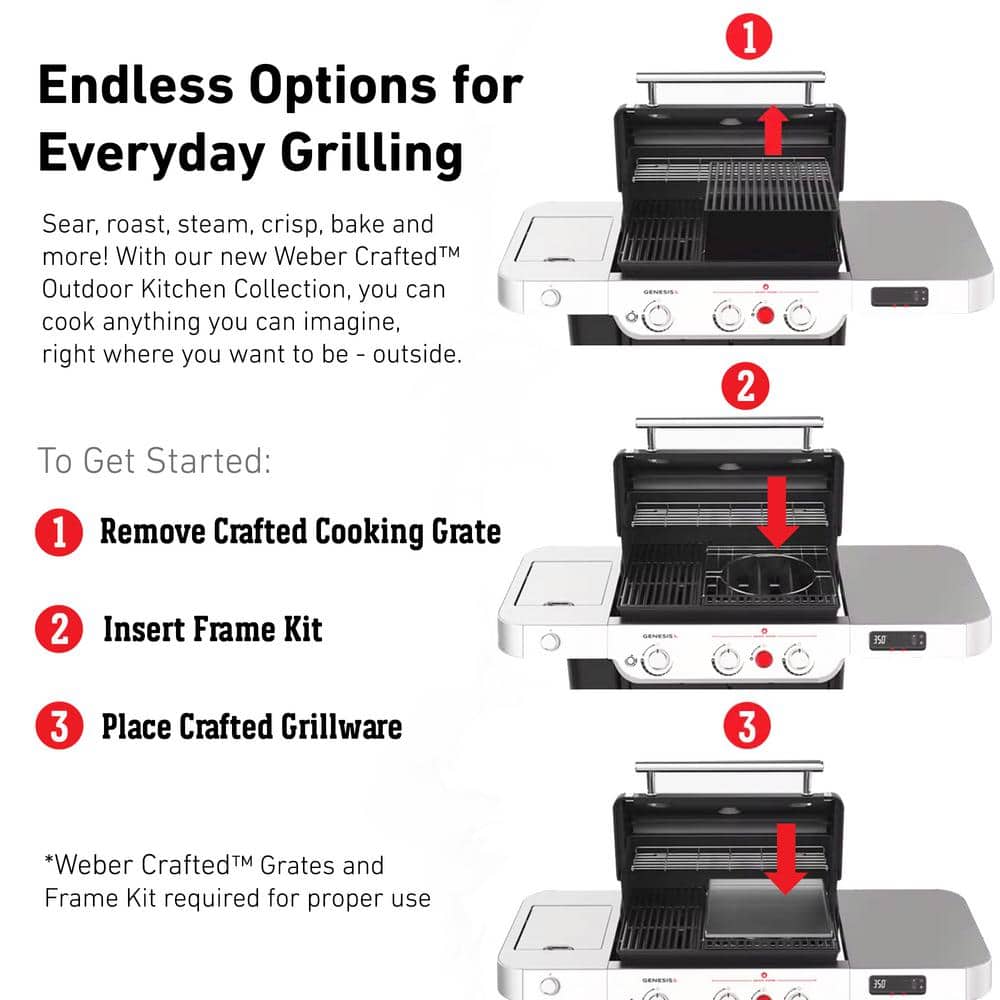 Stainless Steel 4-Burner Propane Gas Grill with Side Burner