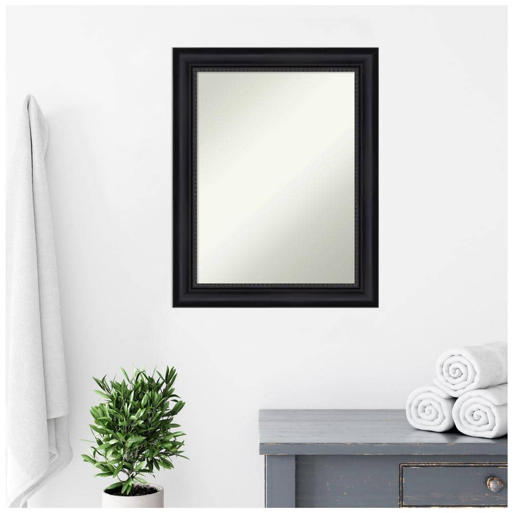 Astor Black Matte Finish Rectangular Bathroom Vanity Mirror