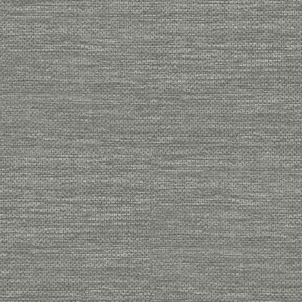 AStreet Prints Malin Grey Faux Grasscloth Wallpaper Sample 406626560SAM The Home Depot