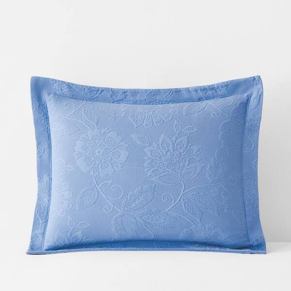 Cornflower blue sale pillow shams