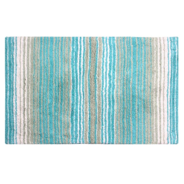 100% Cotton Gradiation Collection Machine Washable 21x34, Turquoise