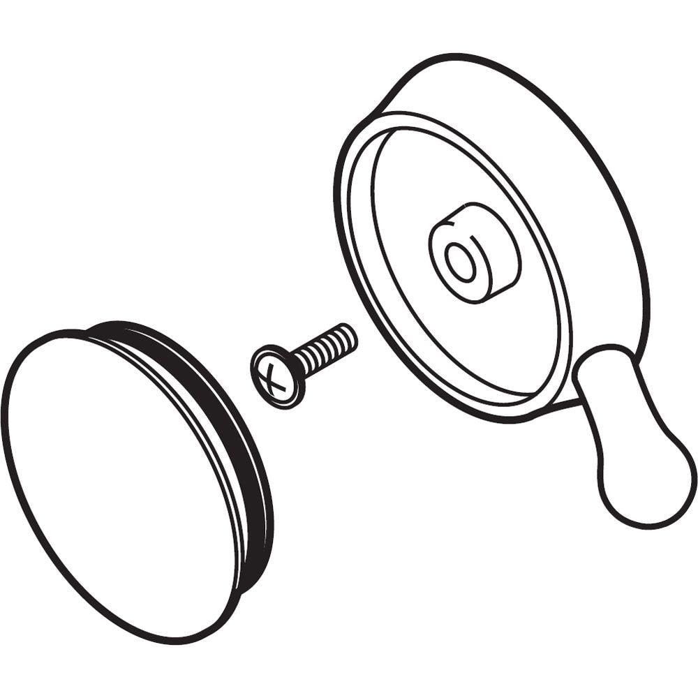 Delta Dryden Tub and Shower Single Metal Lever Volume Handle Kit in ...