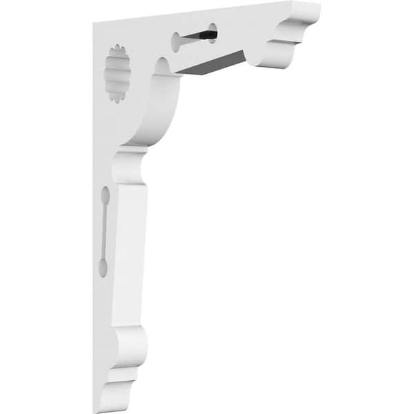 Ekena Millwork 5/8 in. W x 6 in. H x 4 in. D PVC Cena Bracket