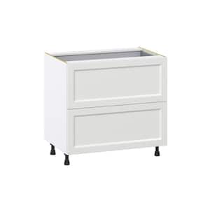 Alton Painted White Shaker Assembled Base Kitchen Cabinet with a Inner Drawer 36 in. W x 34.5 in. H x 24 in. D