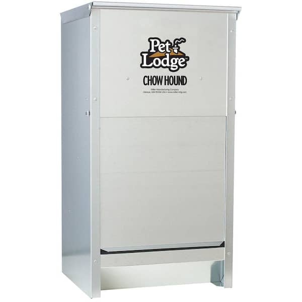 Little Giant 25 lb. Galvanized Steel Chow Hound Dog Feeder