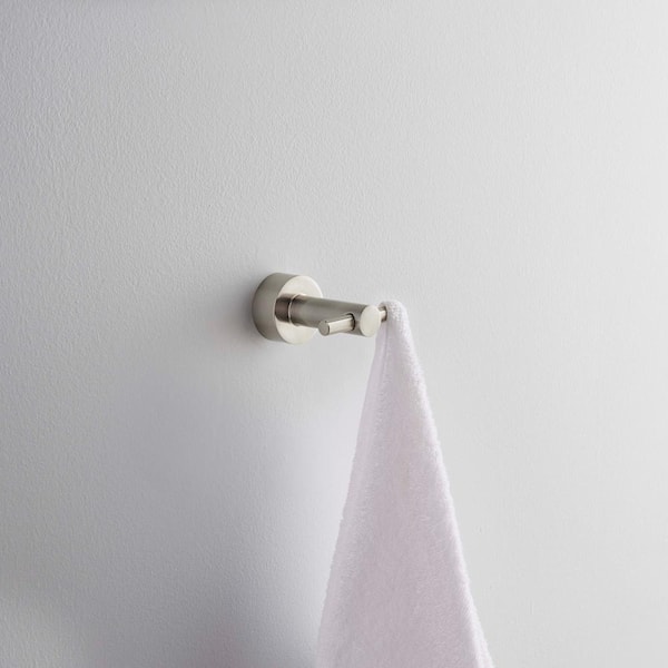 Innburg Double Robe Hook in Brushed Nickel