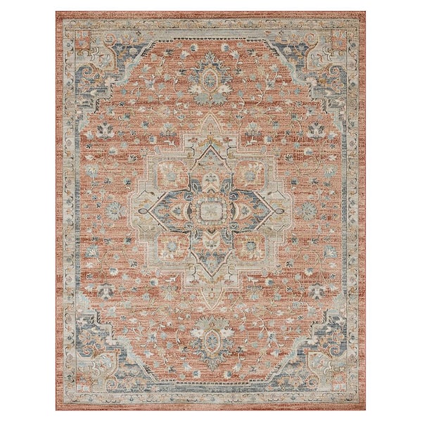 Kamilla Rose 8 ft. x 10 ft. Medallion Indoor Area Rug