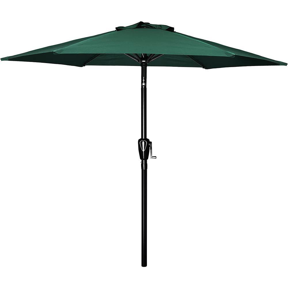 Patio Outdoor Table Market Yard Umbrella with Push Button Tilt/Crank 6-Sturdy Ribs 7.5 ft. Green price history on PriceWatchPro