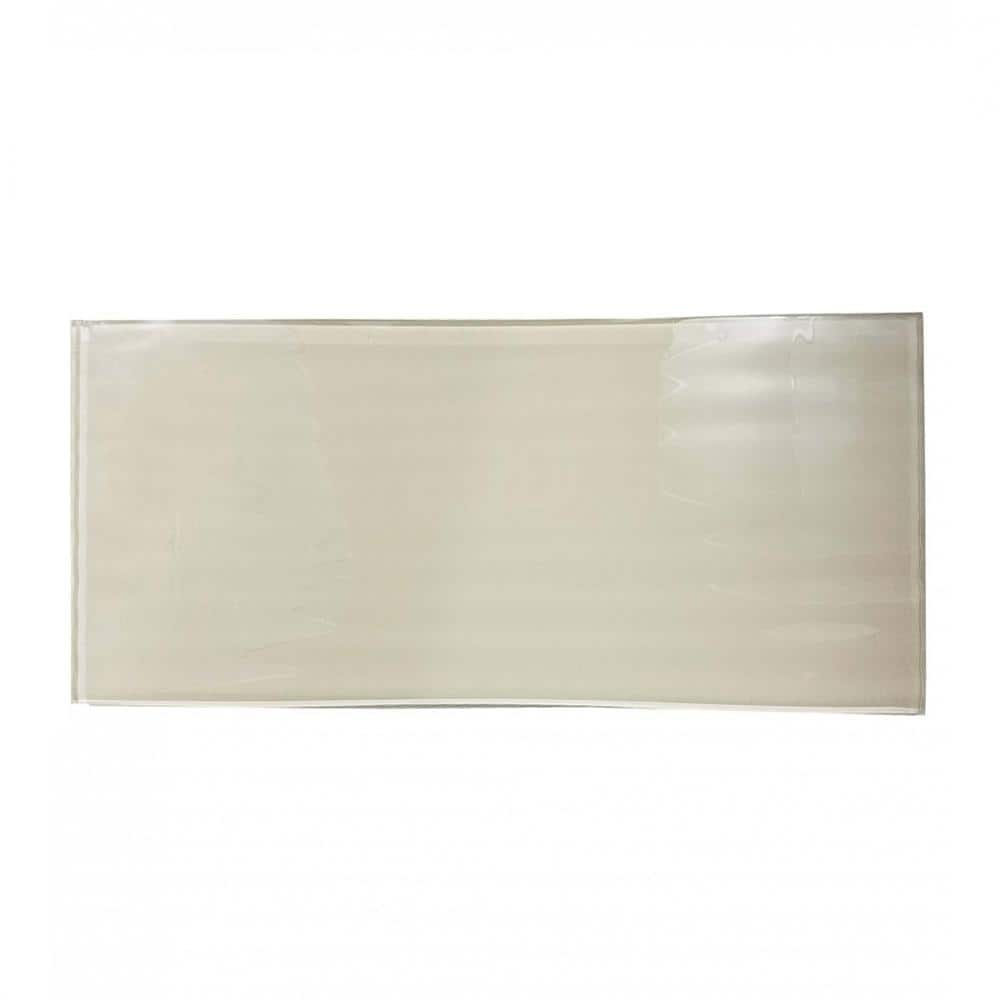 Italian Styles Beige Large Format 4 in. x 16 in. Textured Glass Subway Wall Tile (8 sq. ft./Case) price history on PriceWatchPro