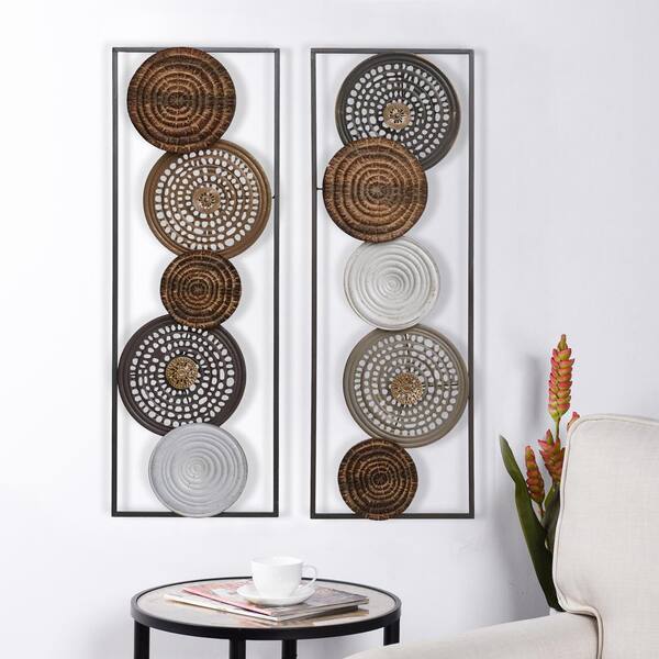 abstract circles wall art