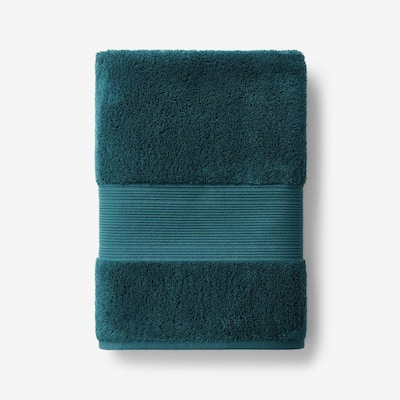 The Company Store Legends Regal Forest Green Solid Egyptian Cotton Bath  Towel VJ92-BATH-FOR-GRN - The Home Depot