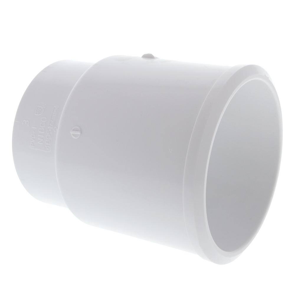 NIBCO 3 in. x 4 in. PVC DWV Hub x Spigot Soil Pipe Adapter Fitting