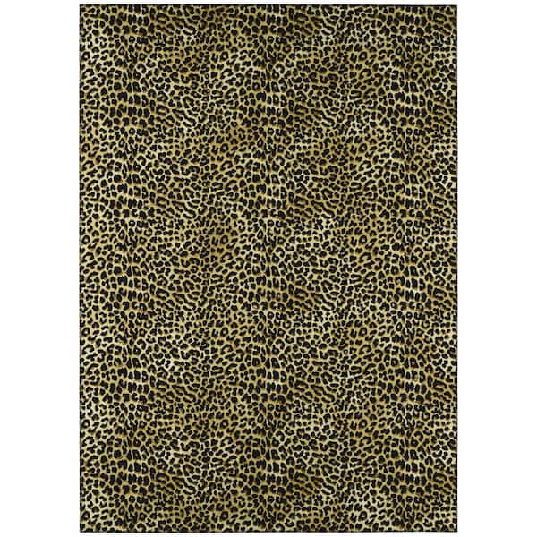 Safari Gold 5 ft. x 7 ft. 6 in. Indoor/Outdoor Washable Indoor/Outdoor Washable Rug