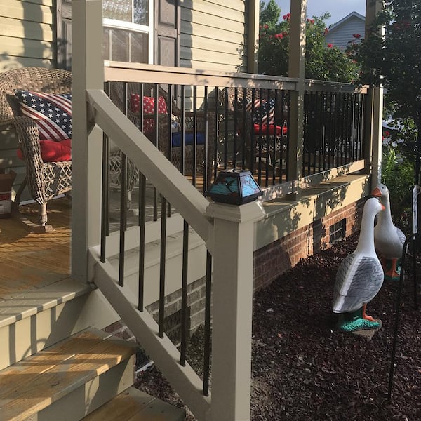 Bellaire 3.5 ft. H x 72 in. W Khaki Vinyl Stair Railing Kit