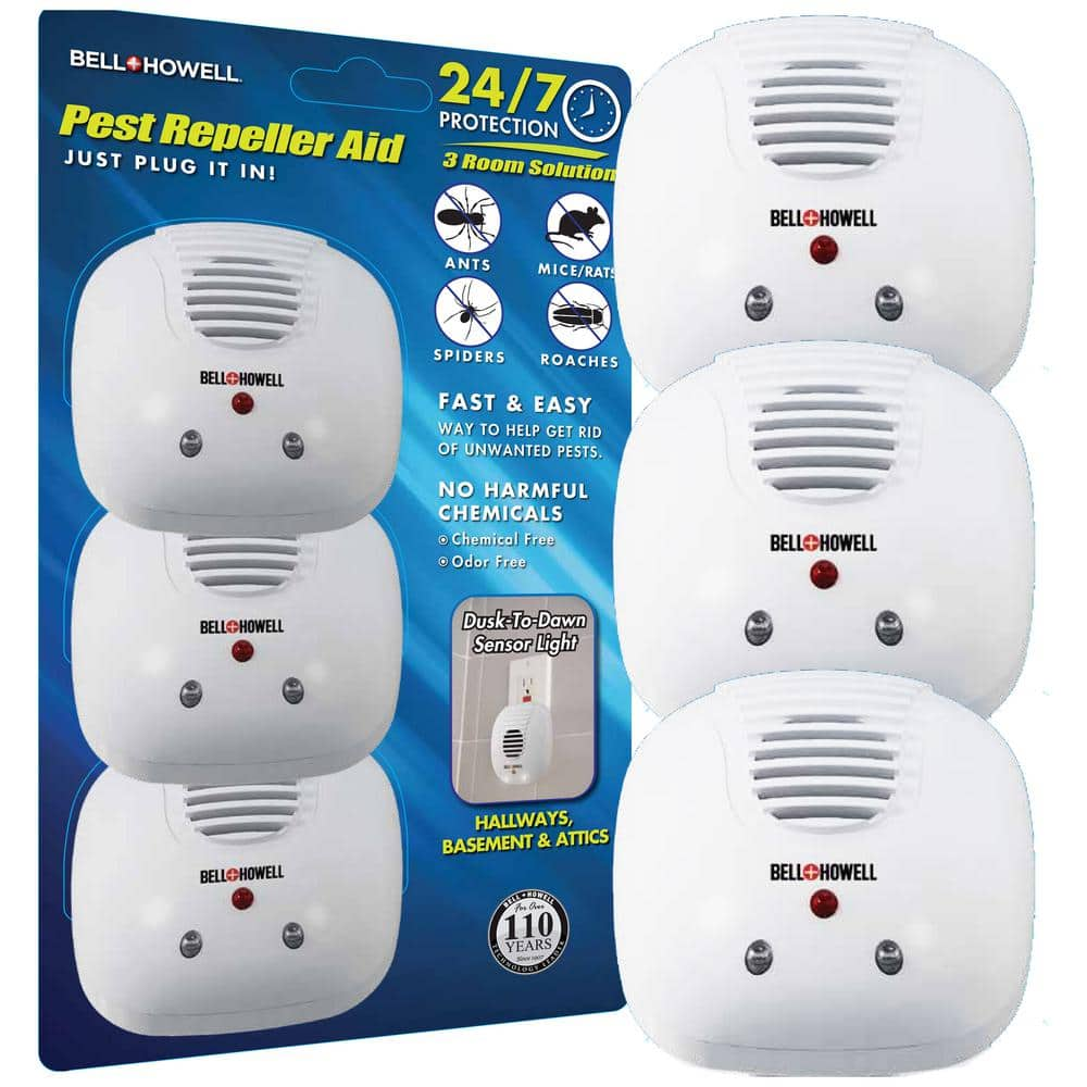 Bell Howell Ultra Sonic Pest Repeller with AC Outlet and Night