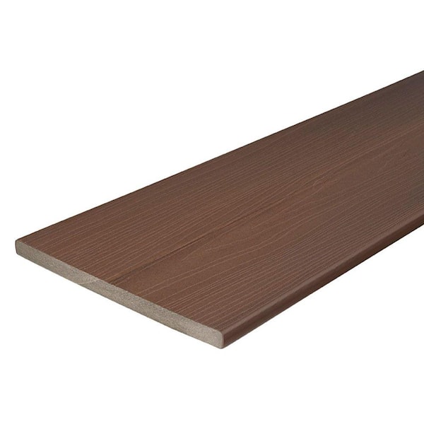 Fiberon Concordia Horizon 3/4 in. x 11-1/4 in. x 12 ft. Tudor Brown Capped Composite Fascia Decking Board