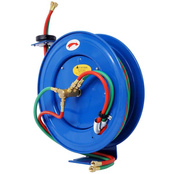 Tidoin 1/4 in. x 50 ft. Heavy Duty Retractable Welding Hose Reel