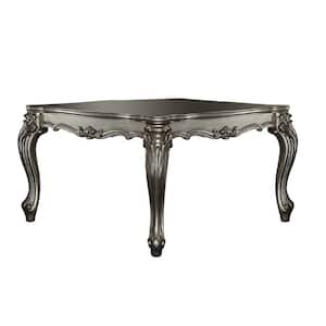 Versailles 55 in. Square Antique Platinum Wood Top with Wood Frame (Seats 6)