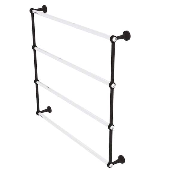 Allied Brass Pacific Beach 36 in. 4-Tier Ladder Towel Bar with Dotted Accents in Oil Rubbed Bronze