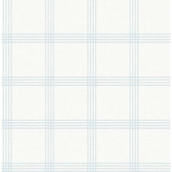 Check Plaid by Galerie - Blue - Wallpaper : Wallpaper Direct