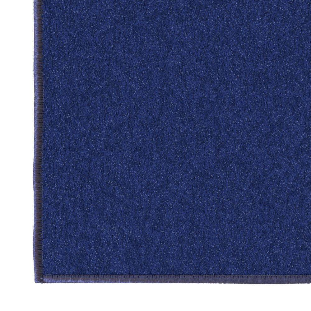 Navy Non-Slip Washable Synthetic Runner Rug 20" x 59"