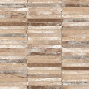 Sedona Multicolor 1-7/8 in. x 17-3/4 in. Porcelain Floor and Wall Tile (8.288 sq. ft./Case)