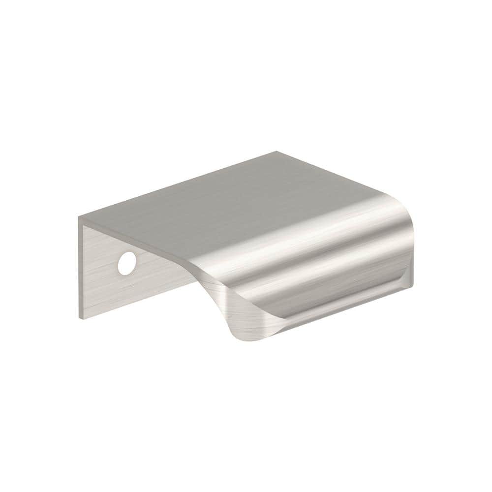 Streamline Tab 1-3/4 in. Center-to-Center (44mm) Modern Satin Nickel Cabinet Edge Pull price history on PriceWatchPro