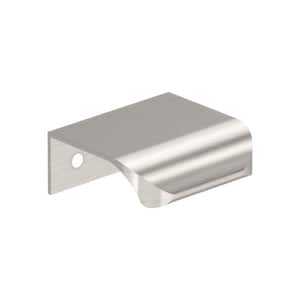 Streamline Tab 1-3/4 in. Center-to-Center (44mm) Modern Satin Nickel Cabinet Edge Pull