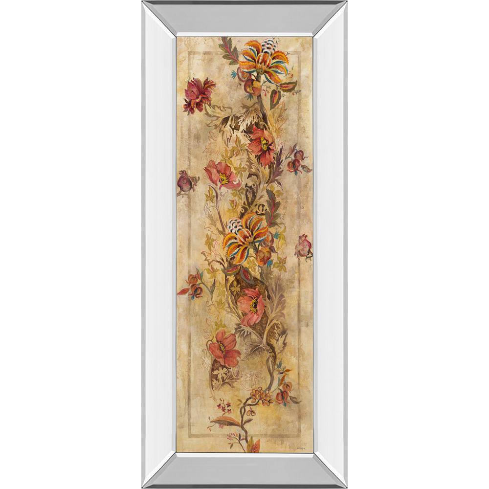 Fleur Delicate I By Georgie Mirror Framed Print Wall Art 18 in. x 42 in. price history on PriceWatchPro