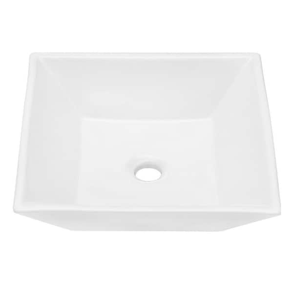 Lordear Undermount Bathroom Sink 21x13 Inch – White Porcelain Ceramic Rectangular Vanity Basin With Overflow, Modern Under-Counter Design