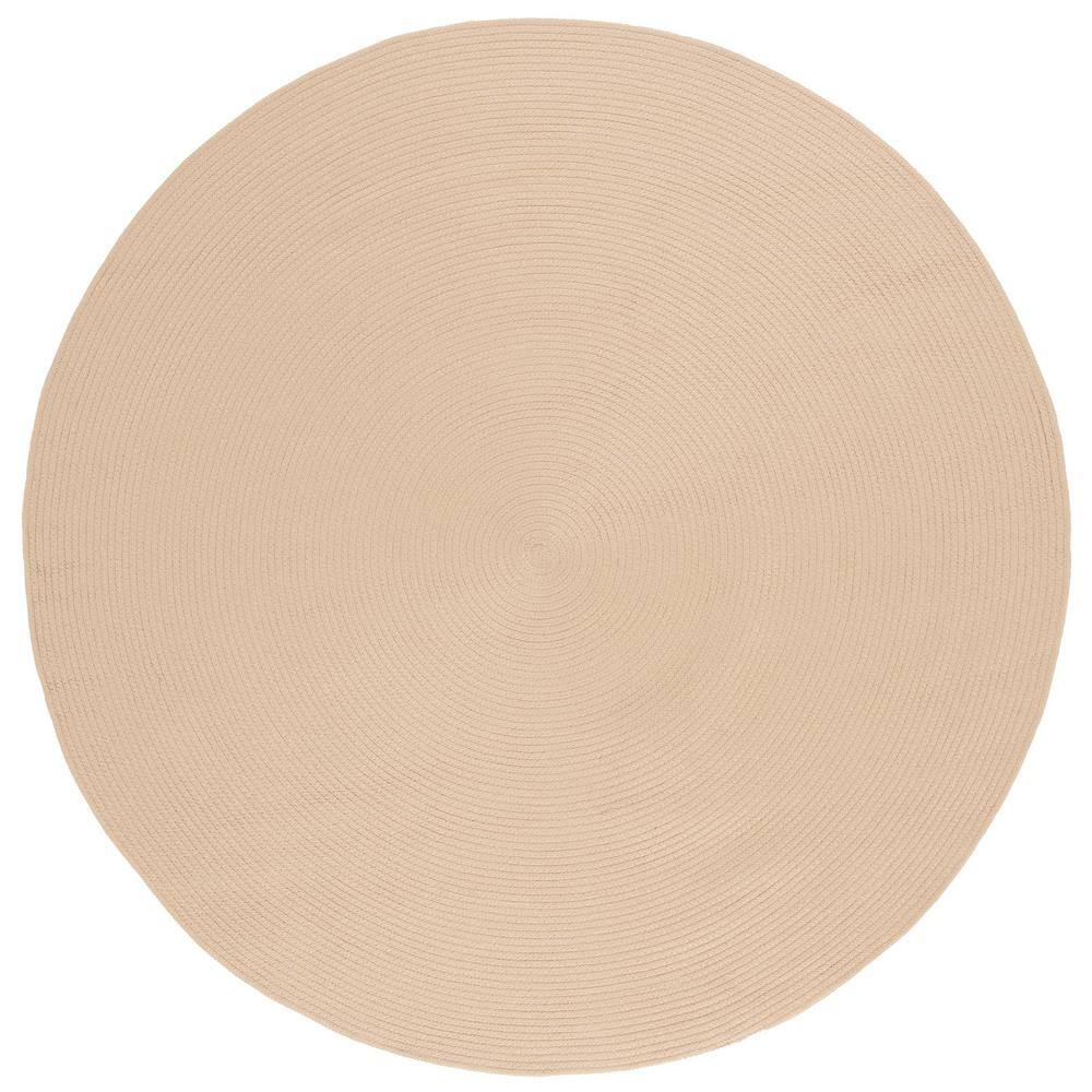 Braided Beige 7 ft. x 7 ft. Abstract Round Area Rug price history on PriceWatchPro