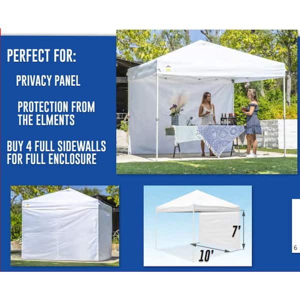 Ozark Trail White Commercial Instant 10' x 10' Straight Leg