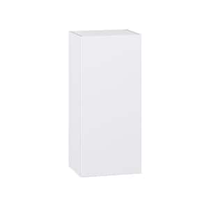 Fairhope Bright White Slab Assembled Wall Kitchen Cabinet (18 in. W x 40 in. H x 14 in. D)