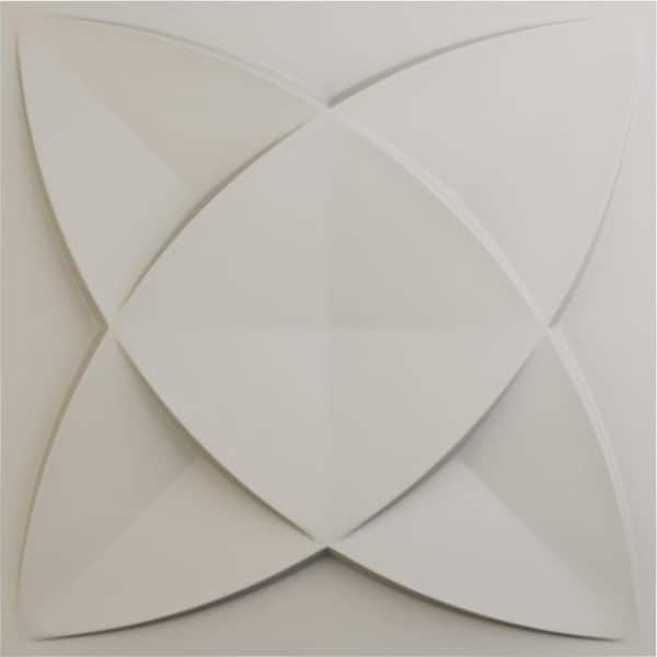 Ekena Millwork 19 5/8 in. x 19 5/8 in. Speedwell EnduraWall Decorative 3D Wall Panel, Satin Blossom White (12-Pack for 32.04 Sq. Ft.)