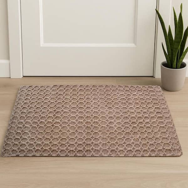 2 ft. x 3 ft. Natural Jute Geometric Hand Woven Area Rug