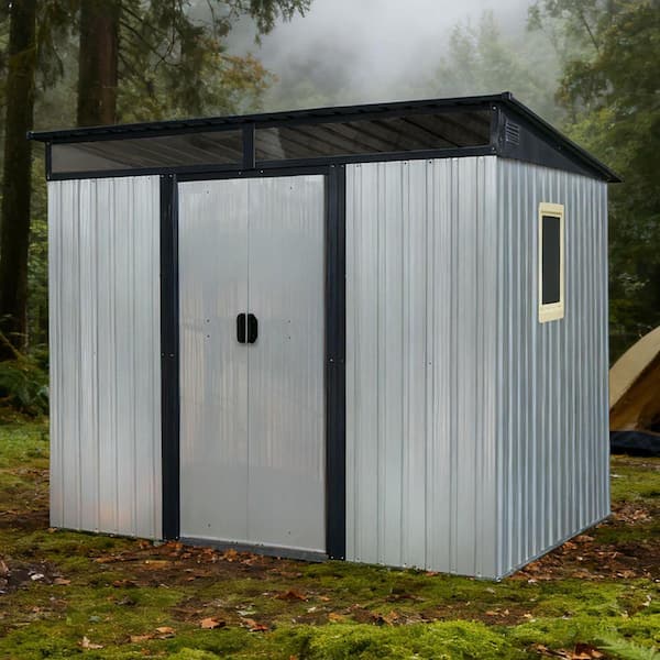 8 ft. x 6 ft. Metal Shed with Window (48 sq. ft. )
