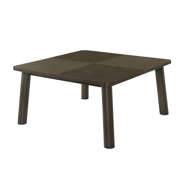 Summit Walnut Wood 59 in. 4-Legs Base Dining Table Seats-8