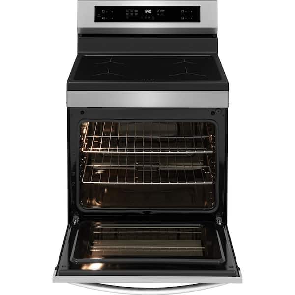 30 in. 4 Burner Elements Free-Standing Induction Range in Stainless Steel