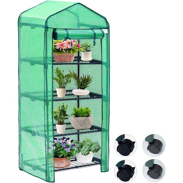 27 in. W x 20 in. D x 65 in. H Green Minimum Greenhouse ST721B-215 ...