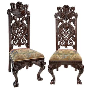 Knottingley Walnut Mahogany Manor Chair (Set of 2)