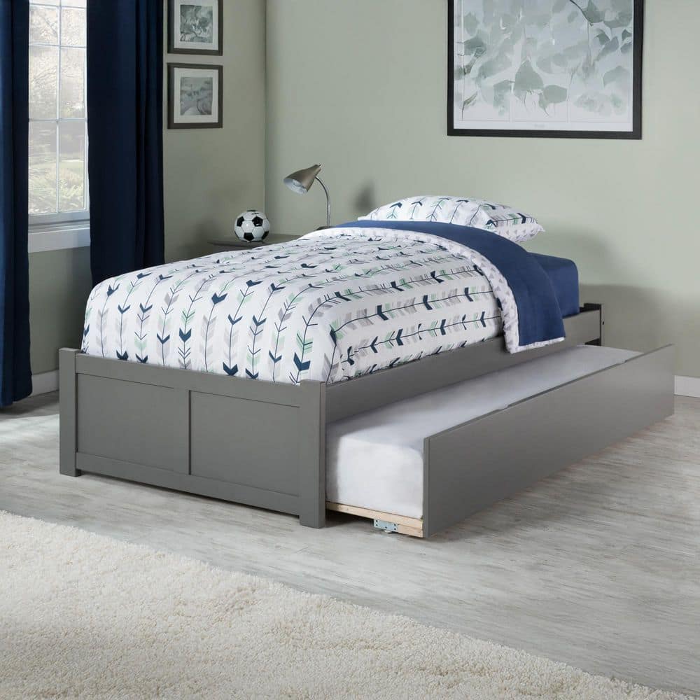 AFI Concord Twin Platform Bed with Flat Panel Foot Board and
