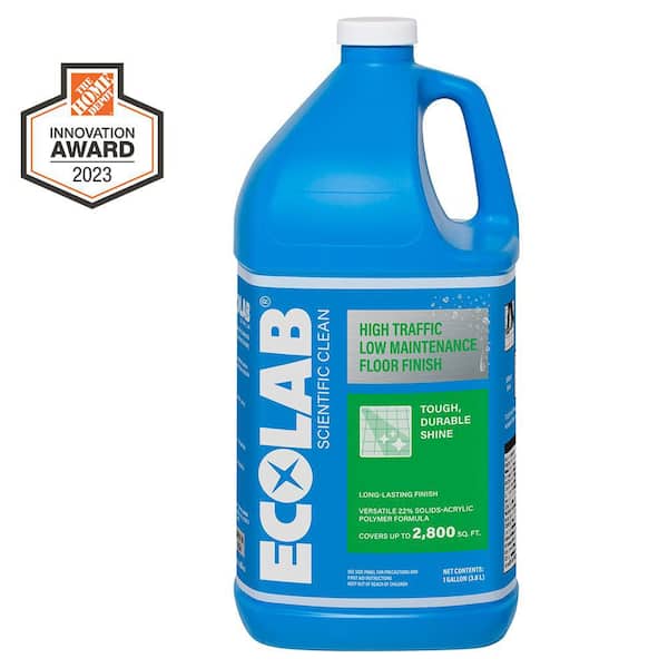 1 Gal. High Traffic Low Maintenance Non Slip Floor Finish for Concrete, Vinyl, Epoxy, Linoleum Flooring