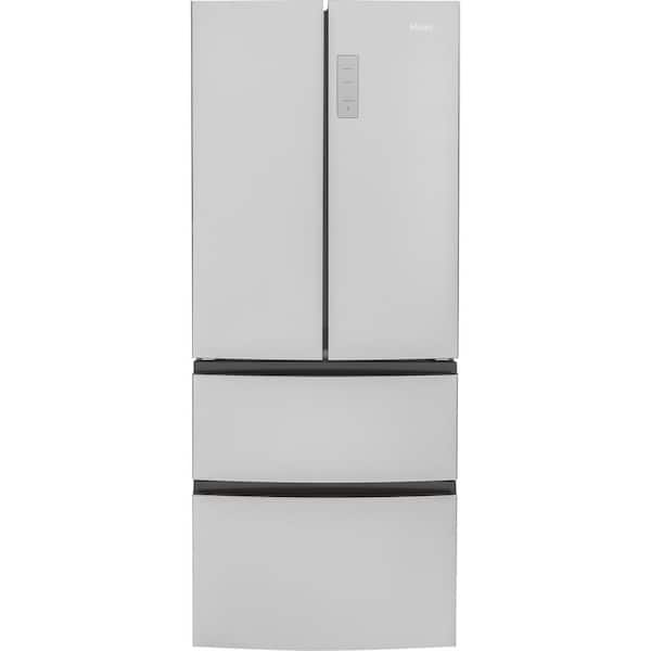 Haier 15.0 cu. ft. French Door Refrigerator in Stainless Steel, Fingerprint Resistant