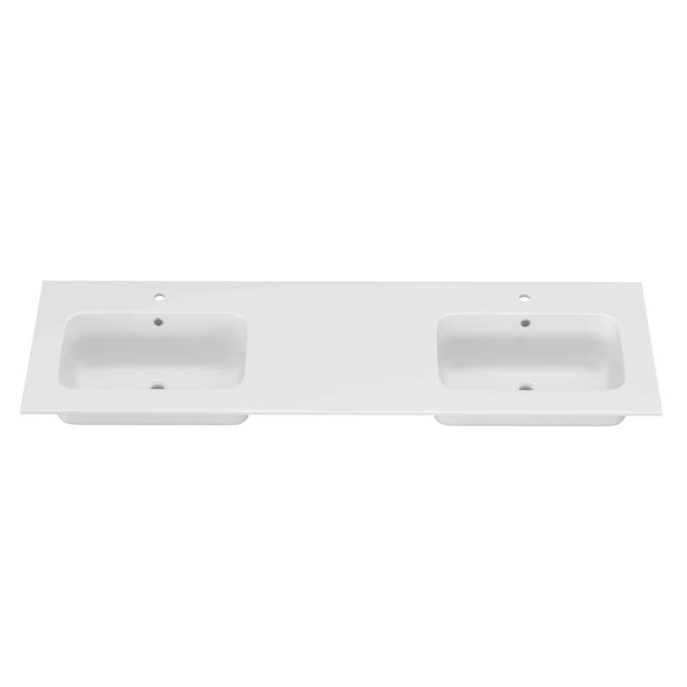 Zeafive 72 in. W x 22 in. D Solid Surface Vanity Top with Sink One