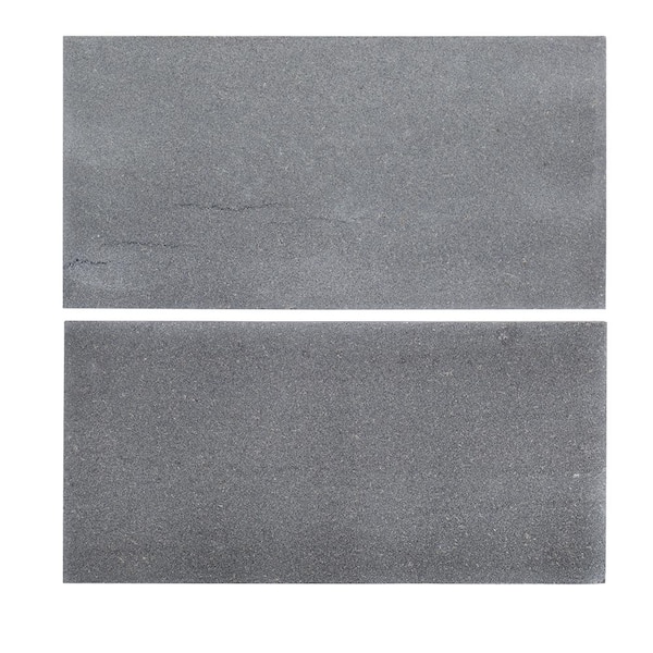 Jeff Lewis Basalt Gray 6 in. x 12 in. Honed Basalt Wall and Floor Tile (1 sq. ft./Pack)