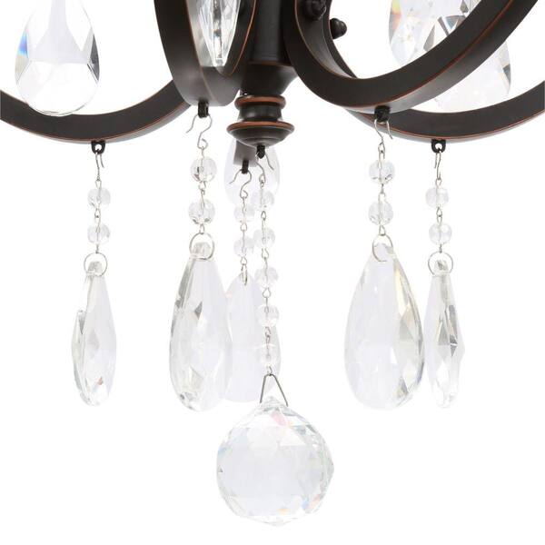 Hampton bay store crystal chandelier